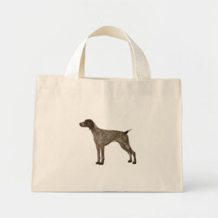 Bolso De Tela Diminuto Puntero alemán corto