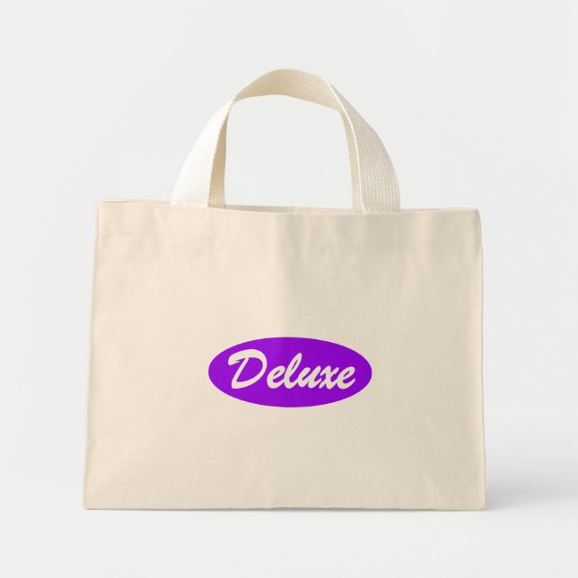 Bolso De Tela Diminuto Purple Deluxe (Frente)