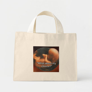 Bolso De Tela Diminuto "¿Qué hay de mi elección?"