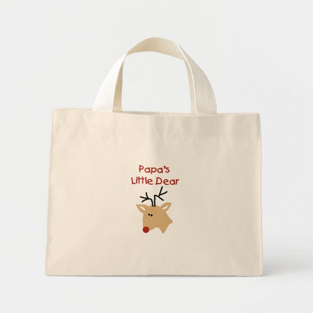 Bolso De Tela Diminuto Queridos Navidades de Papa Deer (Frente)