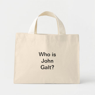Bolso De Tela Diminuto ¿Quién es John Galt?Bolso