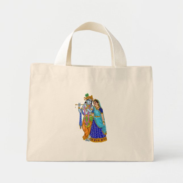 Bolso De Tela Diminuto Radha Krishna Tote Bags (Frente)