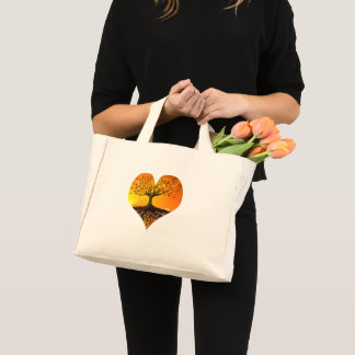 Bolso De Tela Diminuto Raíces de amor