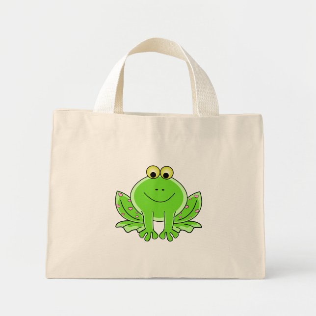 Bolso De Tela Diminuto Rana encantadora (Frente)