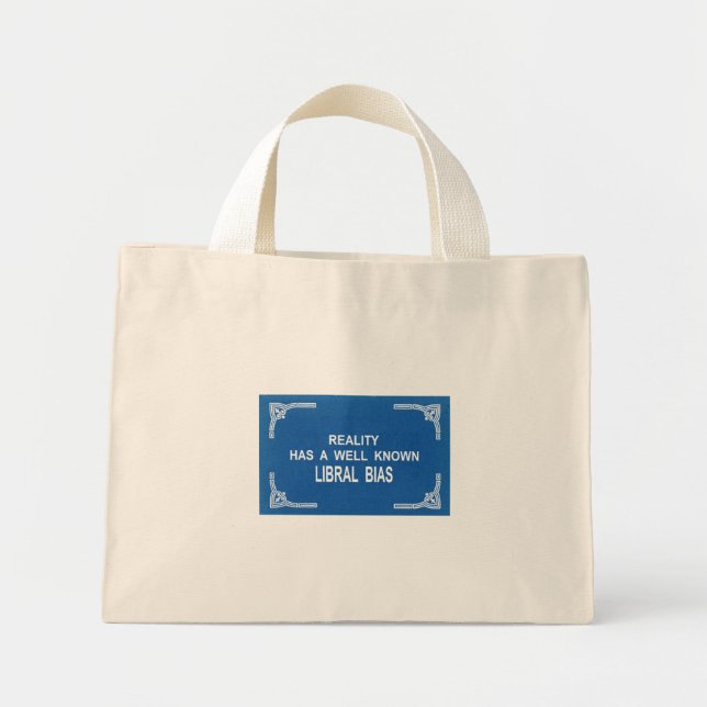 Bolso De Tela Diminuto Reality Tote Bag (Frente)
