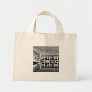 Bolso De Tela Diminuto Reflexiones del Liverpool de Albert Dock