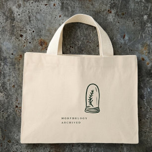 Bolso De Tela Diminuto Regalo de lector de jardín de academia oscura botá