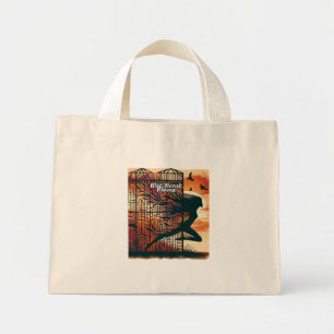 Bolso De Tela Diminuto Rise Break Bloom – Powerful quote art for blooming