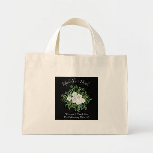 Bolso De Tela Diminuto Rosa blanco negro Boda elegante moderno