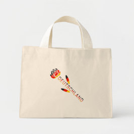 Bolso De Tela Diminuto Rosa de la bandera alemana Deutschland