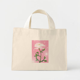 Bolso De Tela Diminuto Rosa por una madre