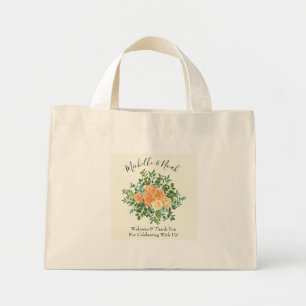 Bolso De Tela Diminuto Rosa Vintage de Peach Ivory Boda