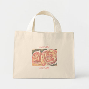 Bolso De Tela Diminuto Rosas de Té del Jardín
