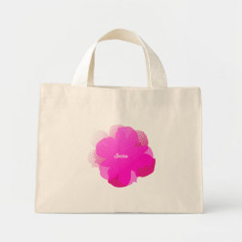 Bolso De Tela Diminuto Sac Fourre-tout Jumbo Popflower Rose Shocking