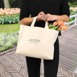 Bolso De Tela Diminuto She is Too Fond of Books Quote