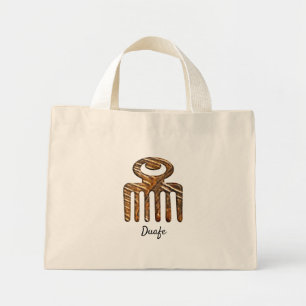 Bolso De Tela Diminuto Símbolo adinkra africano étnico duafe