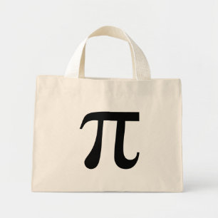 Bolso De Tela Diminuto Símbolo gigante "Pi"
