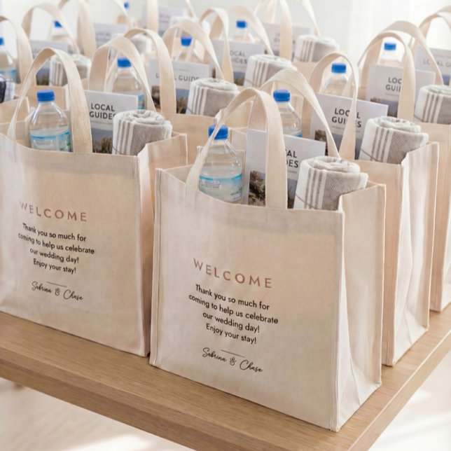 Bolso De Tela Diminuto Simple Wedding Welcome Bags (Subido por el creador)