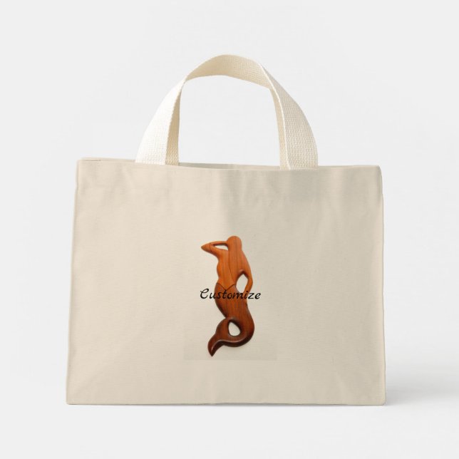 Bolso De Tela Diminuto sirena de observación de bronca (Reverso)