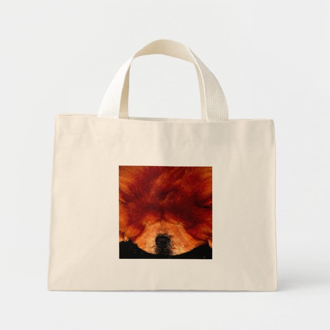 Bolso De Tela Diminuto Sleeping Chow Chow Tcna (Frente)