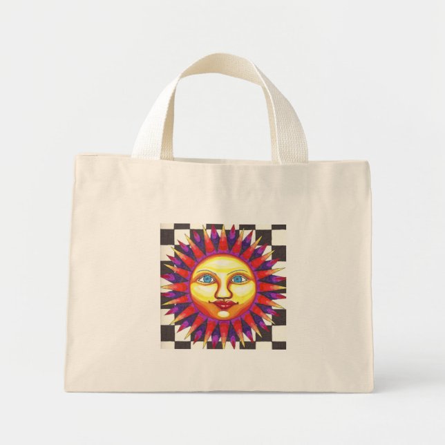 Bolso De Tela Diminuto Sol araña (Frente)