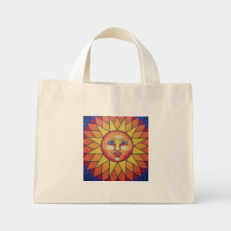 Bolso De Tela Diminuto Sol arco iris