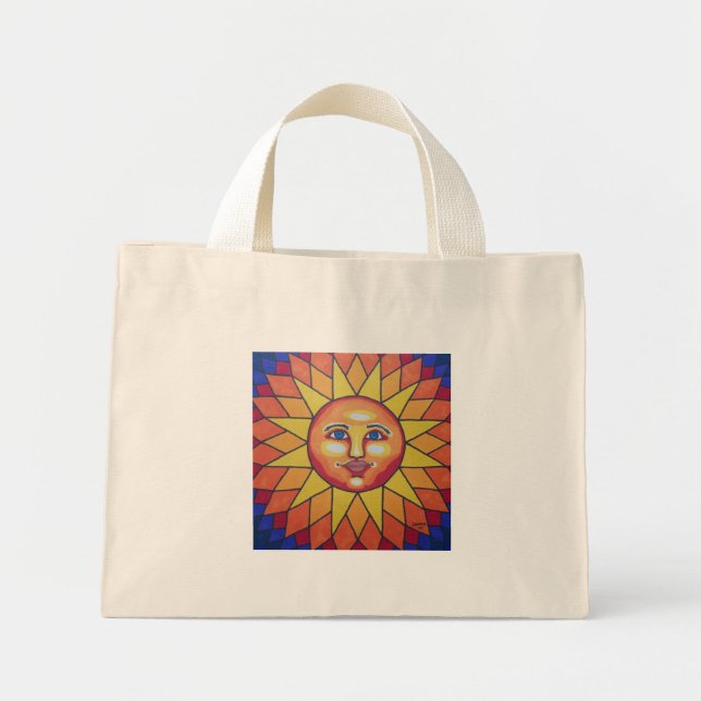 Bolso De Tela Diminuto Sol arco iris (Frente)