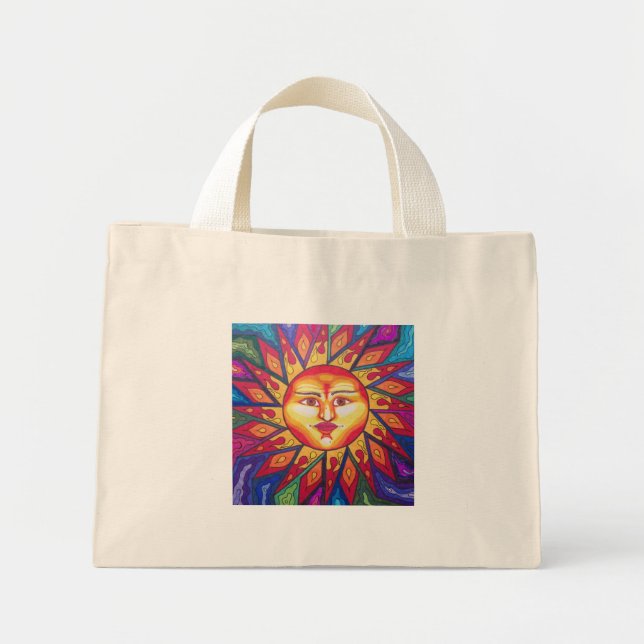 Bolso De Tela Diminuto Sol desvanecido (Frente)