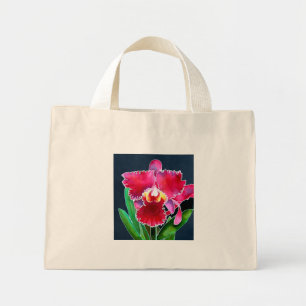 Bolso De Tela Diminuto Sola orquídea rosada