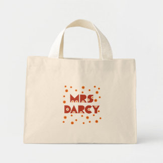 Bolso De Tela Diminuto Sra. Darcy Flower Tote Bag