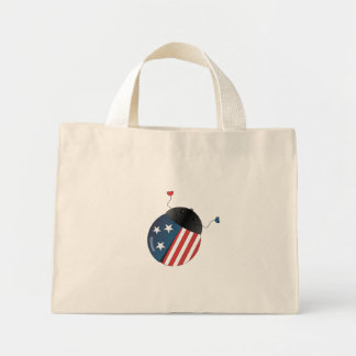 Bolso De Tela Diminuto Stars and Stripes Ladybug