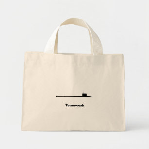 Bolso De Tela Diminuto Subtrabajo en equipo