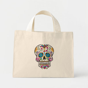 Bolso De Tela Diminuto Sugar Skull