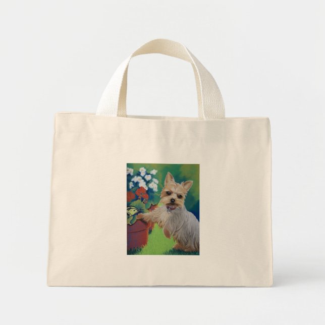 Bolso De Tela Diminuto Sweetness Yorkie (Frente)