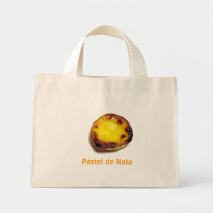 Bolso De Tela Diminuto Tarta de crema portuguesa