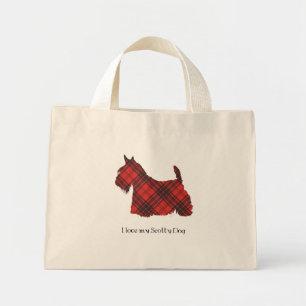 Bolso De Tela Diminuto Tartan Maxwell Terrier Escocés