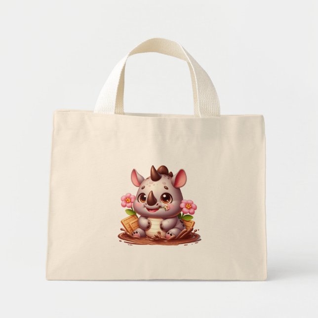 Bolso De Tela Diminuto Tasche Nashorn (Frente)