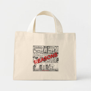 Bolso De Tela Diminuto Temporadas de franjas: la borsa por la spesa