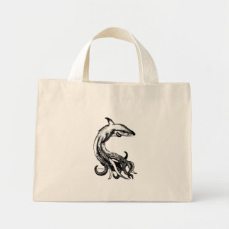 Bolso De Tela Diminuto Tiburón