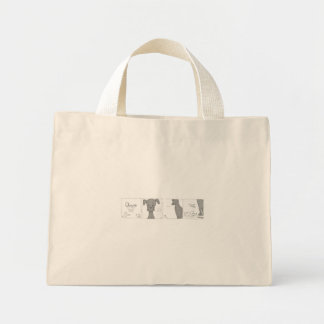 Bolso De Tela Diminuto Tira cómica de la posibilidad de manzanilla