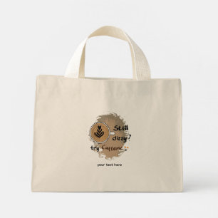 Bolso De Tela Diminuto Todavía Mareado Necesita Cafeína