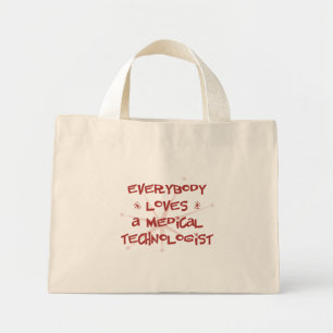 Bolso De Tela Diminuto Todos aman a un técnico médico