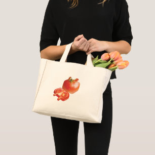 Bolso De Tela Diminuto Tomate fresco