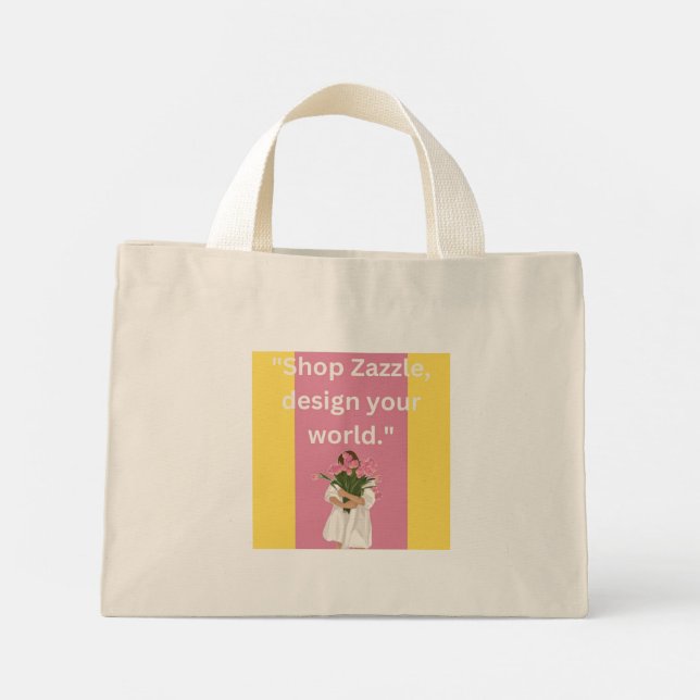 Bolso De Tela Diminuto Tote Bag (Reverso)