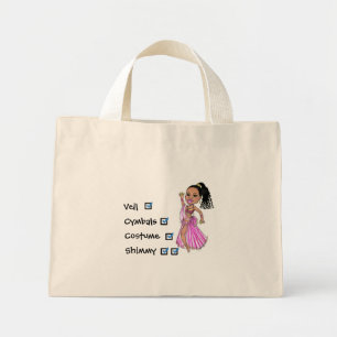 Bolso De Tela Diminuto Tote Bellydancer