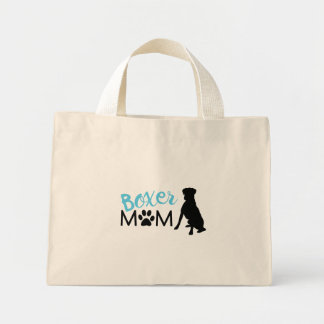 Bolso De Tela Diminuto Tote Boxer Mamá