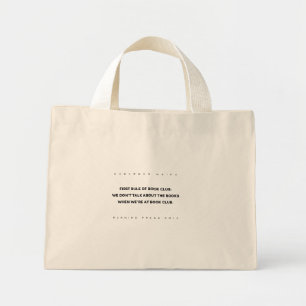 Bolso De Tela Diminuto Tote de Book Club aún más perfecto