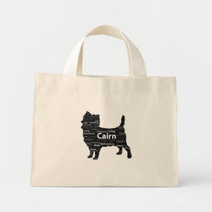 Bolso De Tela Diminuto Tote de Cairn (negro)