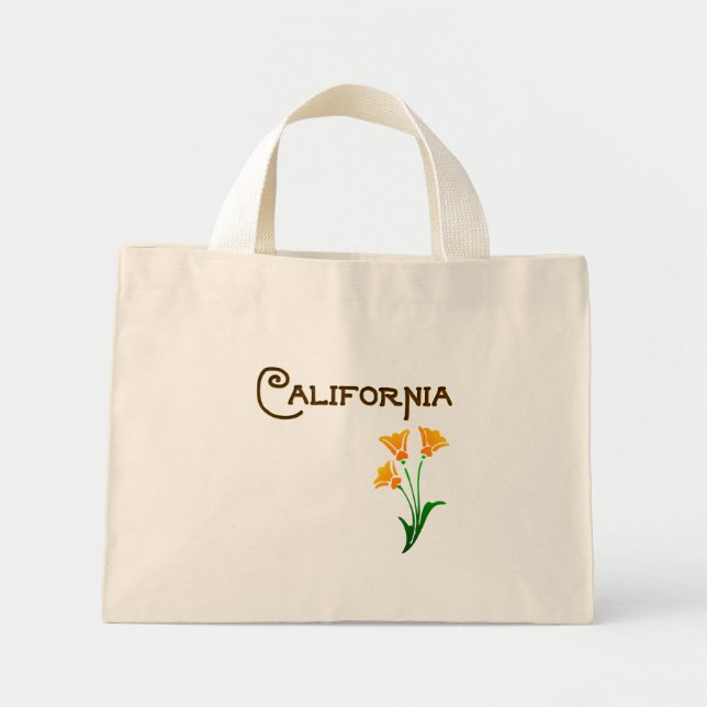 Bolso De Tela Diminuto Tote de Discoteca de Los Ángeles California (Frente)