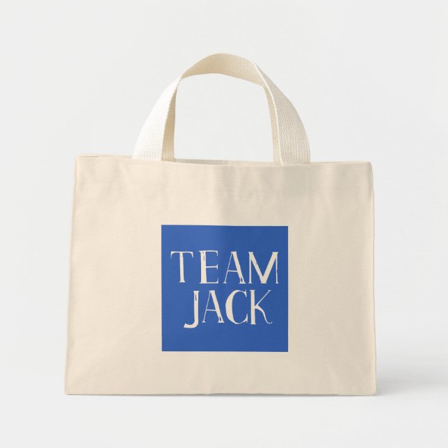 Bolso De Tela Diminuto tote de Team Jack (Frente)
